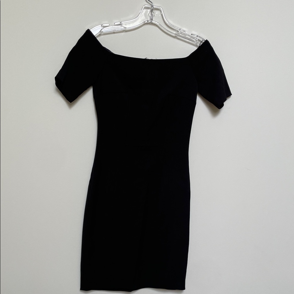 H&M Black Off-Shoulder Above Knee Dress